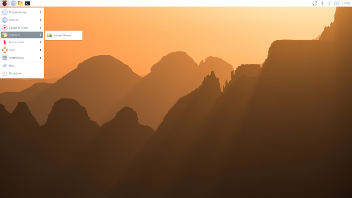 The Raspberry Pi desktop